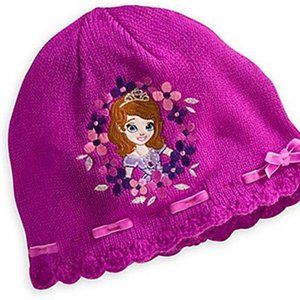 Disney Sofia Knit Hat for Girls Size M/L
